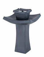 Smart Solar 34252RM1 Mahayana 2-Tier Solar-on-Demand Fountain- Iron