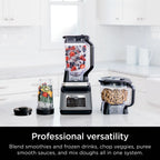 Ninja Professional Plus Kitchen System, 1400 Watts, 5 Presets for Smoothies, Chopping, Dough with Auto IQ, 72-oz.* Blender Pitcher, 64-oz. Processor Bowl, 24-oz. To-Go Cups, Black, BN800
