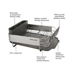 Kitchenaid Stainless Steel Wrap Compact Dish Rack in Satin Gray