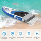 Goplus 10.5�?Inflatable Stand Up Paddle Board 6" Thick SUP W/Carrying Bag Aluminum Paddle