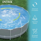 Intex 26645EG 2100 GPH Above Ground Pool Sand Filter Pump with Automatic Timer