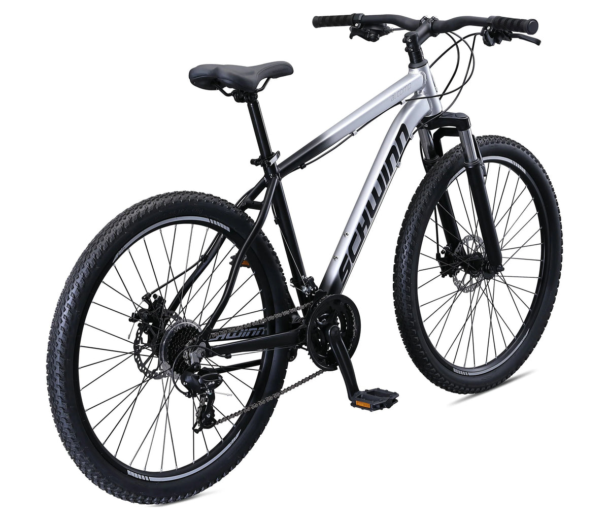 Schwinn AL Comp 27.5 inch Men's Mountain Bike, 21 Speed Adult Bicycle, Grey