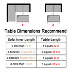 VDGPWA 32" Rectangle Waterfall Coffee Table, 0.6" Thick All Acrylic, Clear