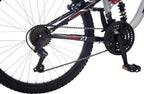 Mongoose Ledge 2.1 Mountain Bike. 24-inch wheels. 21 speeds. boys frame. Silver/Red