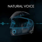 Cardo PACKTALK Edge Motorcycle Bluetooth Communication System Headset Intercom - Dual Pack