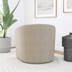 Mainstays Boucle Swivel Accent Chair, Taupe