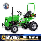 Massimo Mini Tractor 110cc 2WD Gas Go Kart �C Kids & Youth Ride-On Utility Vehicle �C Green