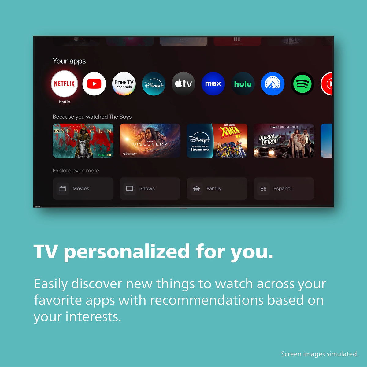 Philips 60�� Class 4K Ultra HD (2160p) Google Smart LED TV (60PUL7555/F7)