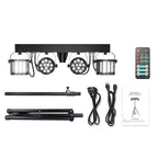 DJ Lights with Stand, 24PCS+8PCS RGBW Party Bar Light Set,Sound Activated LED Stage Lighting for Disco Wedding Halloween Christmas