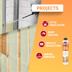 Kraken Bond Fastcoat Spray Foam Insulation Kit, Class A Fire Rated, 240 Board Feet, Closed Cell - 12 Pack Set