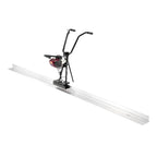 KFFKFF Concrete Power Screed with 4 ft Aluminum Board, Cement Finishing Vibrating Motor, Adjustable Handles, and 6500RPM Efficiency