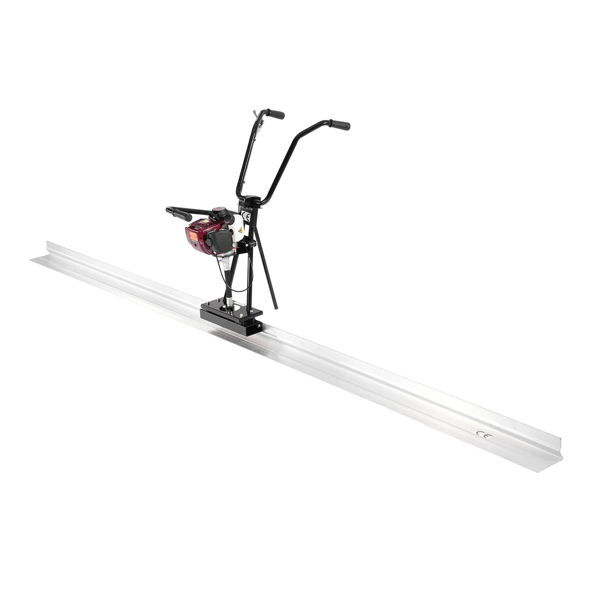 KFFKFF Concrete Power Screed with 4 ft Aluminum Board, Cement Finishing Vibrating Motor, Adjustable Handles, and 6500RPM Efficiency