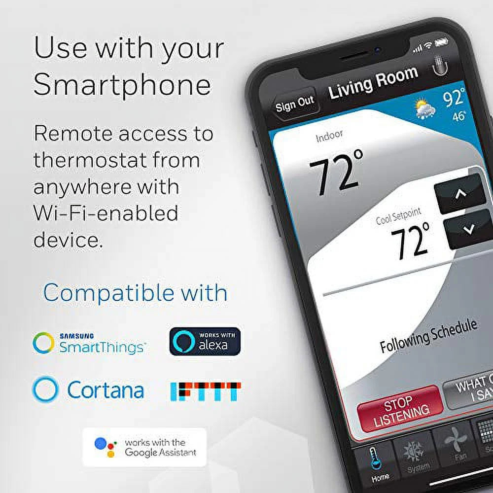 Honeywell Wi-Fi Smart Color Thermostat, 7 Day Programmable,Touch,Alexa Ready