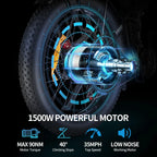 Dual Motor PEAK 3000W Electric Bike for Adults,31mph 48V 23Ah Electric Bicycle,26" Fat Tire Mountain Bike UL2849