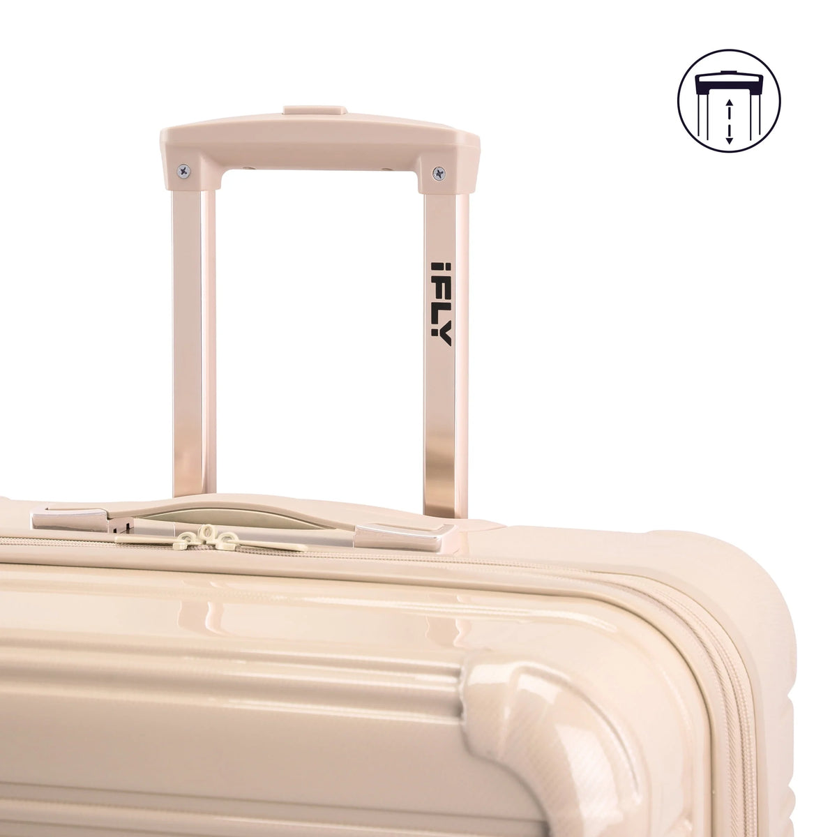 iFLY Hardside Fibertech Luggage 28" Checked Luggage, Champagne
