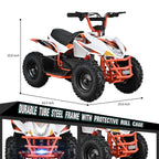 Aoemoe 500W Ride-On Racer �C 15mph Speed, 36V Battery, 45�C60 Min Play, Blue