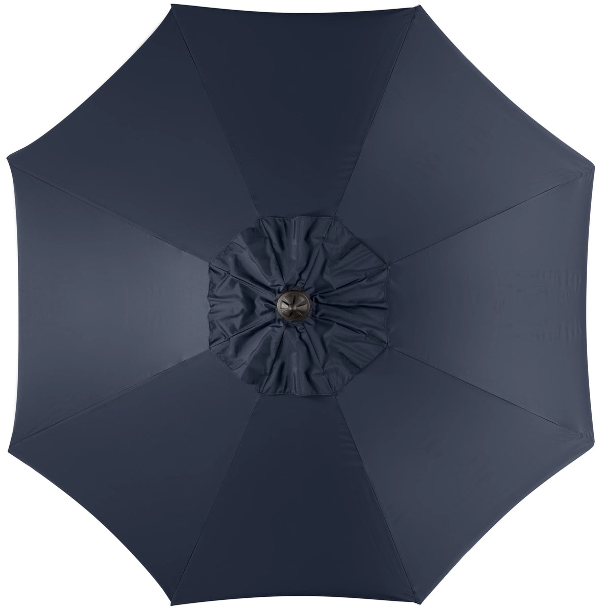 Safavieh Venice 9' Market Crank Tilt Patio Umbrella, Navy/White