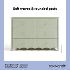Storkcraft Casablanca 6 Drawer Nursery Dresser, Sage