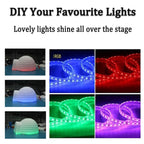 SAYOK 16.4ft Inflatable Igloo Dome Tent with LED Lgith Protable White Nightclub Tent for Party Wedding Event