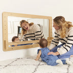 ECR4Kids Wall-Mounted Coordination Mirror, Natural