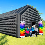 WARSUN 60 Person Large inflatable Party Tent with Disco Cube