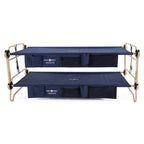 Disc-O-Bed XL Cam-O-Bunk Benchable Double Cot with Storage Organizers, Navy