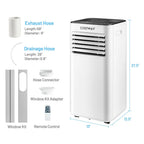 Yardi Yard Portable Air Conditioner 10000 BTU Evaporative Air Cooler Dehumidifier-White, Portable Air Conditioners,Portable AC Cools up to 350 Sq.Ft