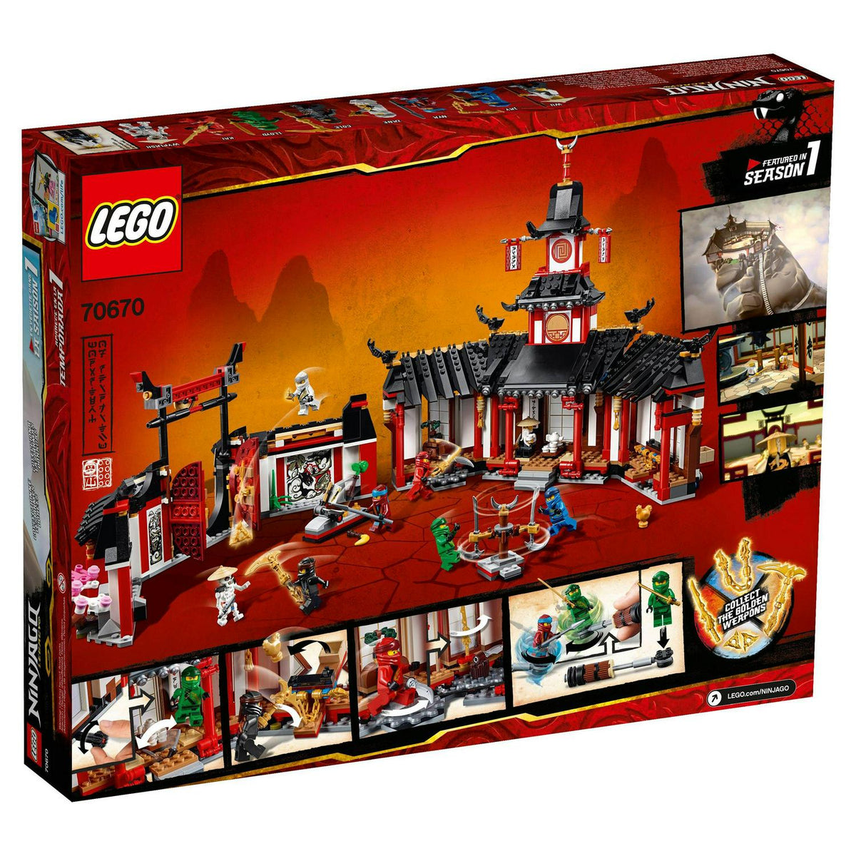 LEGO Ninjago Monastery of Spinjitzu 70670