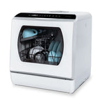 Hermitlux Portable Countertop Dishwasher, 5 Washing Programs, 5L Built-in Water Tank and Air-Dry Function, HMX-DW03