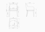 Gansevoort Modern Faux Leather Dining Armchair