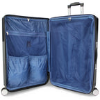 World Traveler Dejuno Monarch 30-Inch Polycarbonate Spinner Luggage - Black