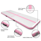 Goplus 10FT Air Track Inflatable Gymnastics Tumbling Mat w/ Pump Pink