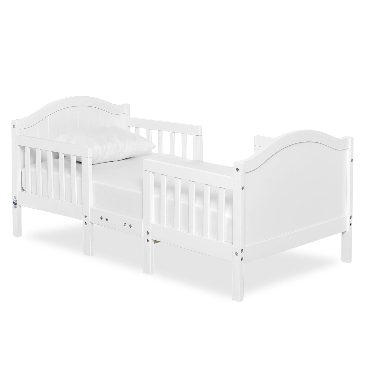Dream On Me Portland 3 in 1 convertible Toddler Bed, Steel Grey