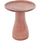 Sunnydaze Freestanding Ceramic Outdoor Bird Bath, Glazed, UV-Resistant Galaxy Blue Finish