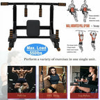 Dual-Use Wall-Mounted Pull-up Bar for Home Gym Strength Training Equipment Chin Up Steel Bar