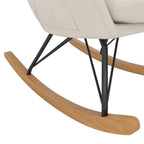Baby Relax Robbie Rocker with Storage Pockets. Beige Linen