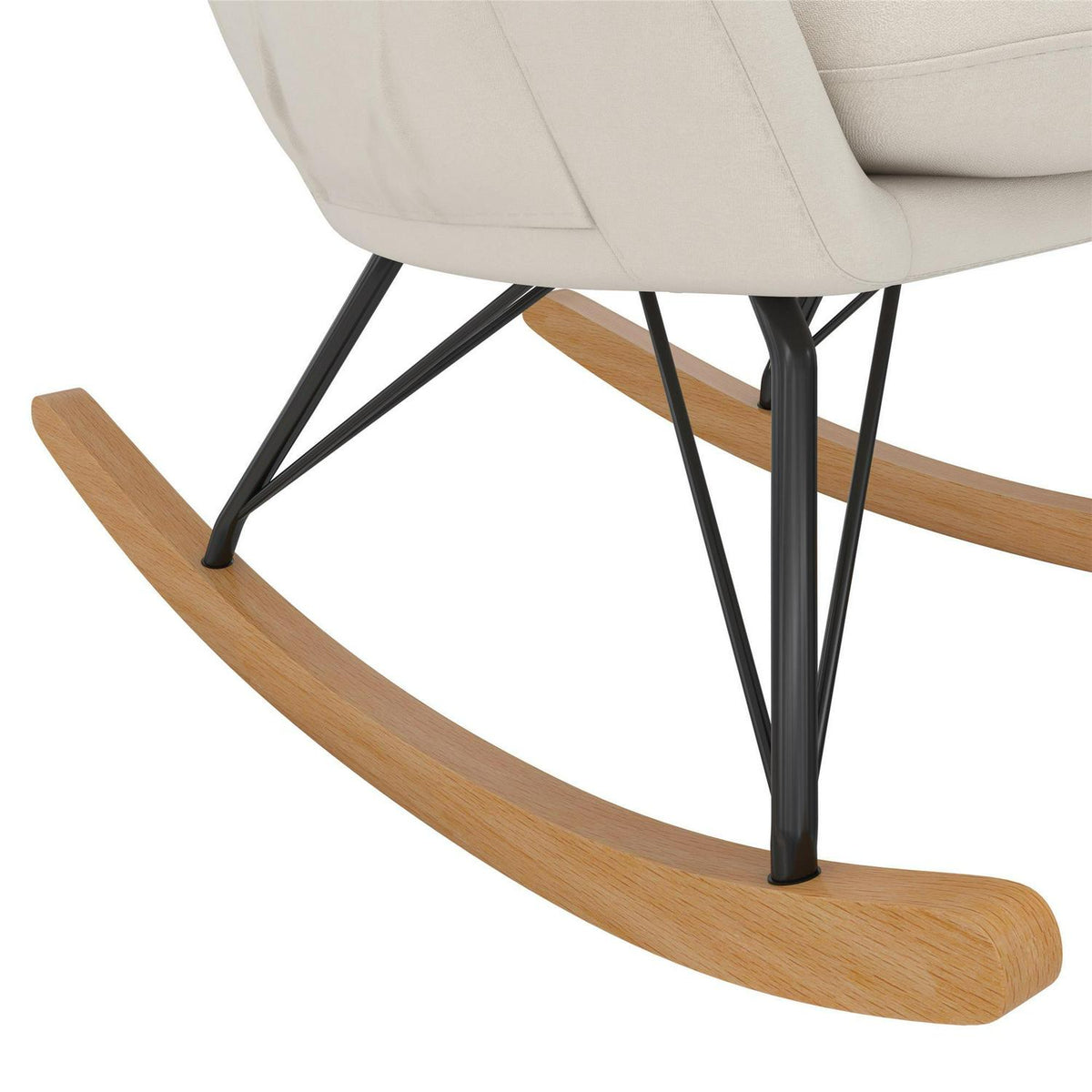 Baby Relax Robbie Rocker with Storage Pockets. Beige Linen