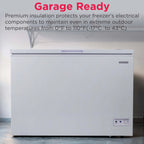 Frigidaire 10.3 Cu. ft. Chest Freezer, Garage Ready, EFRF1005, White