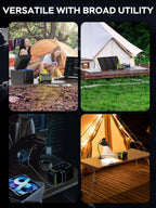 MARBERO 100W Portable Solar Generator with 30W Solar Panel