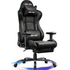 JONPONY Big and Tall 500LBS Gaming Chair, Ergonomic Design, Gamer Chair PU Leather with Footrest and Lumbar Support, High Back Office Chair Support 8 Hours Long Sitting,Red Computer Chair,Red