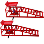 Riedhoff Hydraulic Car Ramps 2 Pack, 11000 LBS Max, Lift Height 9.48" to 16.21", Heavy Duty, Black