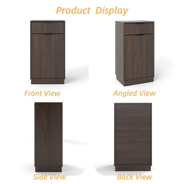 EDX 2 x 8.3 Gallon Dual Garbage Recycle Trash Can with Lid, Inner Buckets for Kitchen, Stainless Steel, Sliver
