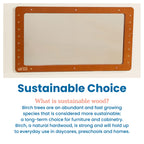 ECR4Kids Wall-Mounted Coordination Mirror, Natural