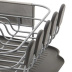 Kitchenaid Stainless Steel Wrap Compact Dish Rack in Satin Gray