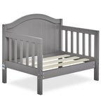 Dream On Me Portland 3 in 1 convertible Toddler Bed, Steel Grey