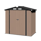 Clouddwell 6 ft. x 4 ft. Outdoor Storage Shed, Metal Garden Shed with Lockable Doors & Sloped Roof for Backyard, Patio, Poolside