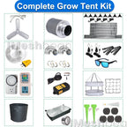 iMeshbean 48" x 48" x 80" Grow Tent Kit with Full Spectrum LED Plant Growth Lamp, Air Ventilation Filter System & Thermostat