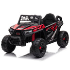 TOBBI 12V Kids Electric off-Road UTV Truck Car Battery Powered Ride on Toys for Girls with LED Headlights, Music, Horn
