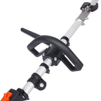 Power Snow Sweeper Brush Machine, 52cc Gasoline Walk-Behind Power Broom for Artificial Lawn Dirt Debris, 24" X 9" Brush, EPA Approved