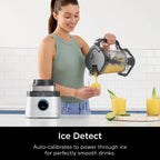 Ninja Detect Kitchen System Power Blender + Processor with Blend Sense Technology, Silver, TB400